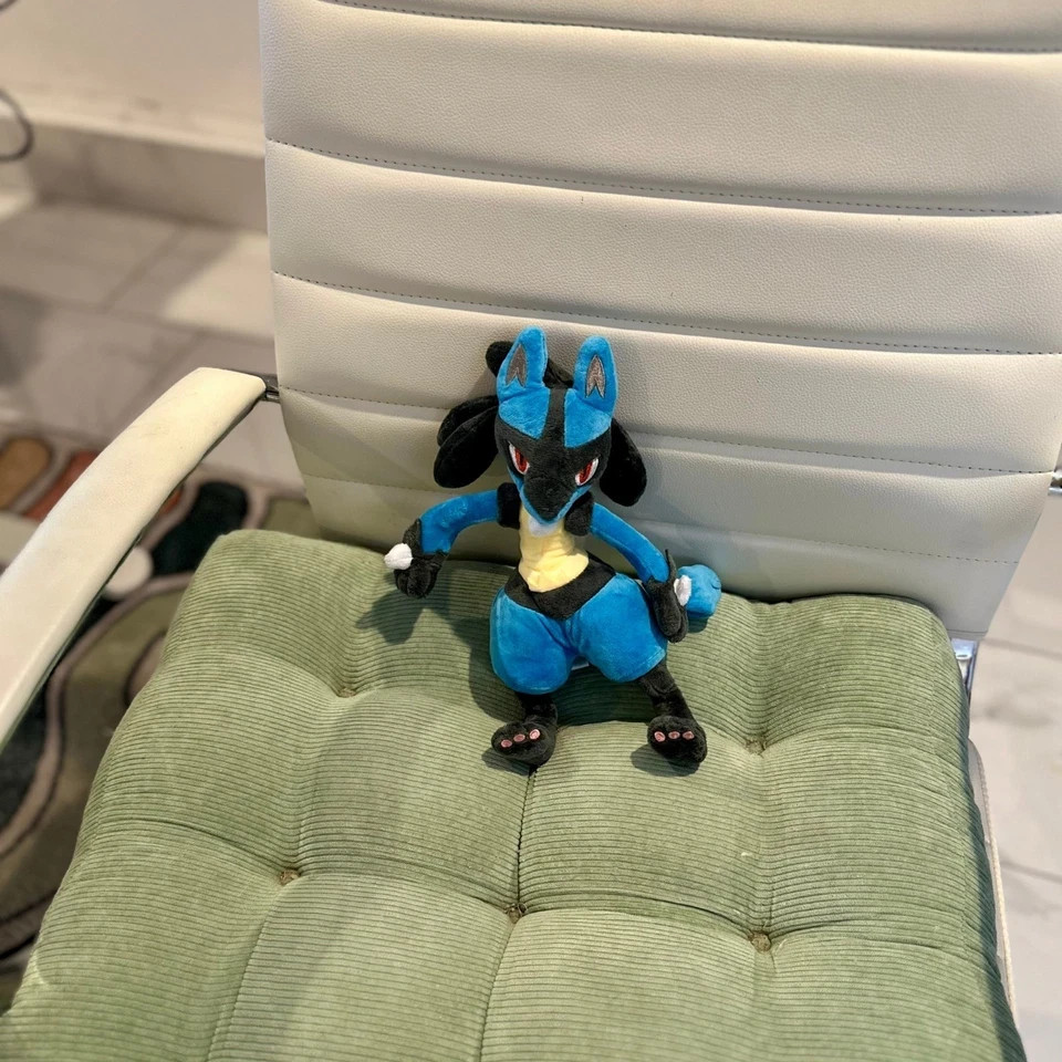 Pokémon Lucario Plush Toy 12″ Cute Soft Blue Fighting Type Stuffed Figure