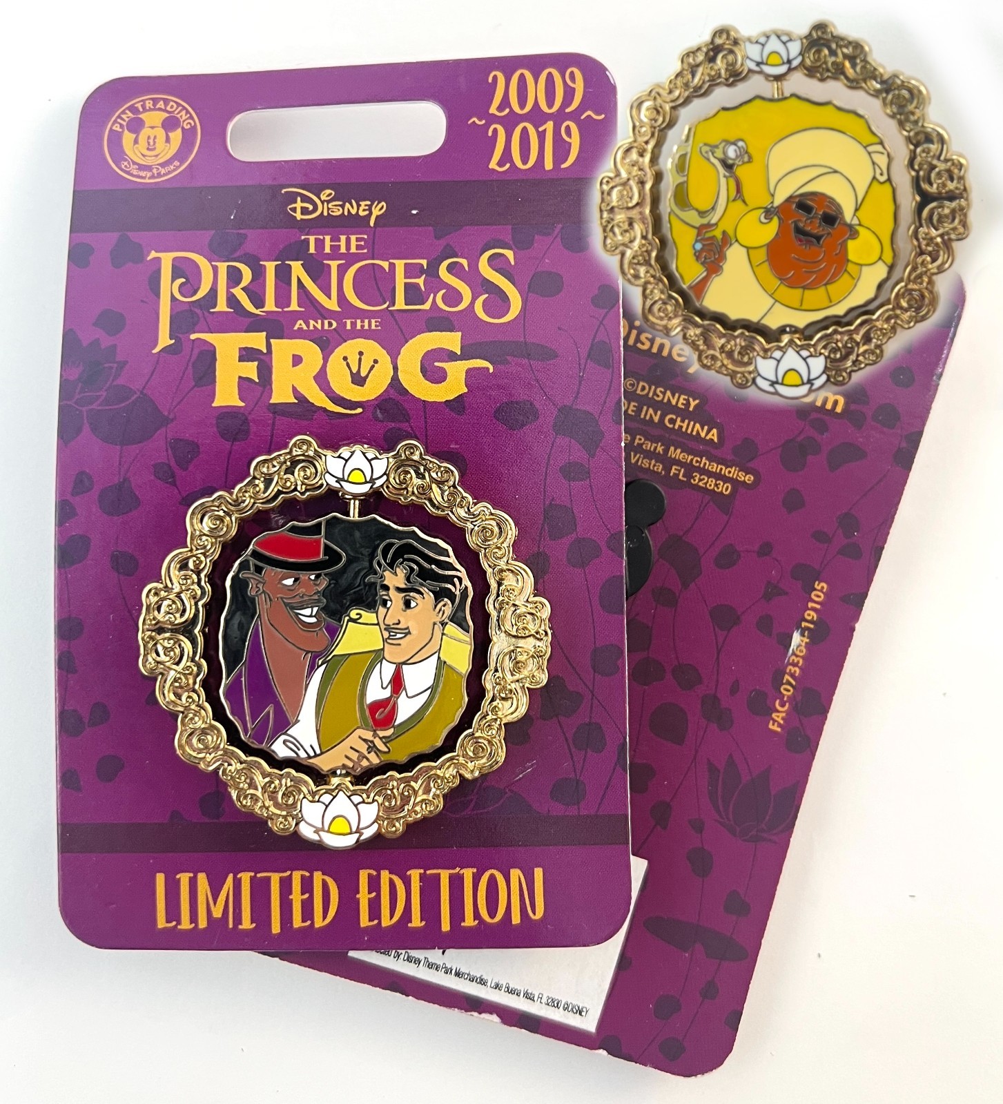 New LE Disney Pin Princess Frog Villain Dr Facilier Prince Naveen Juju Mama Odie