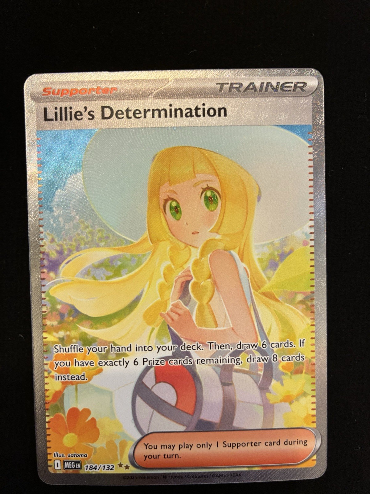 Lillie’s Determination 184/132 Pokemon Mega Evolution Special Illustration Rare