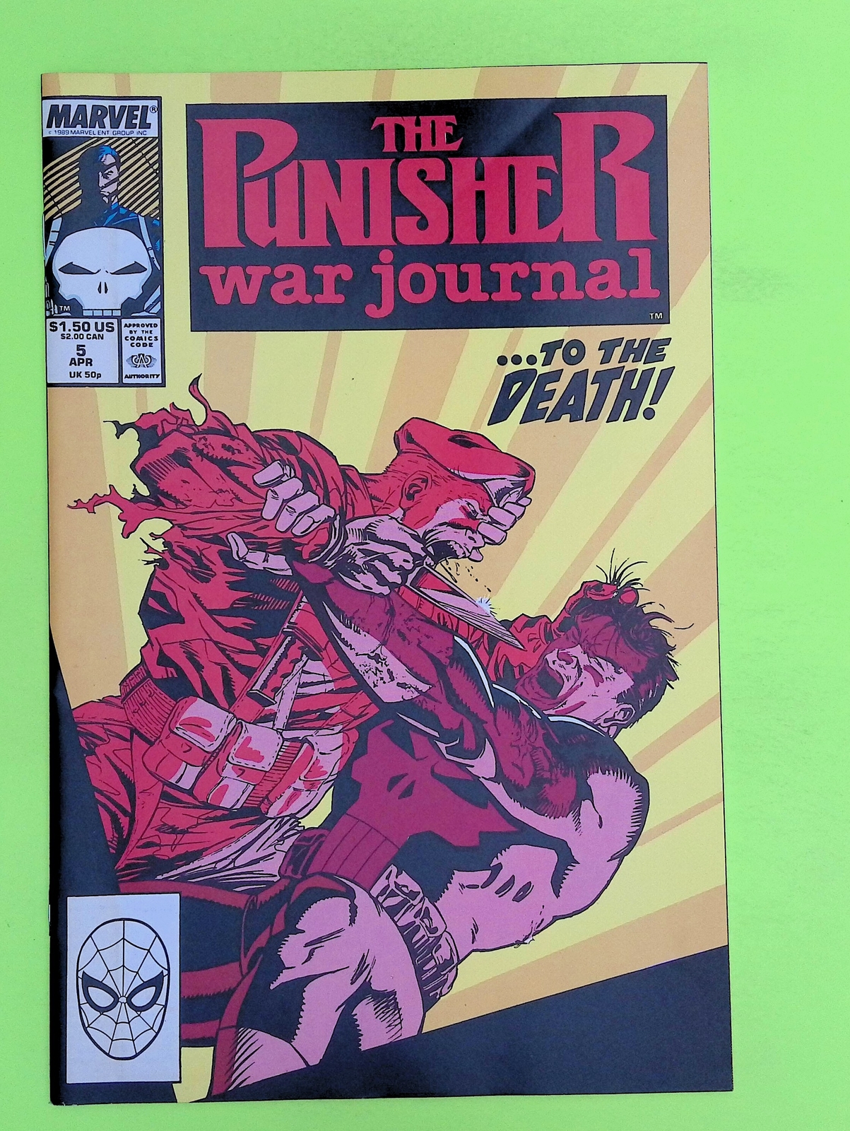 Punisher War Journal #5 Vol. 1 1989 Marvel Comics High Grade Comic Book V57-26