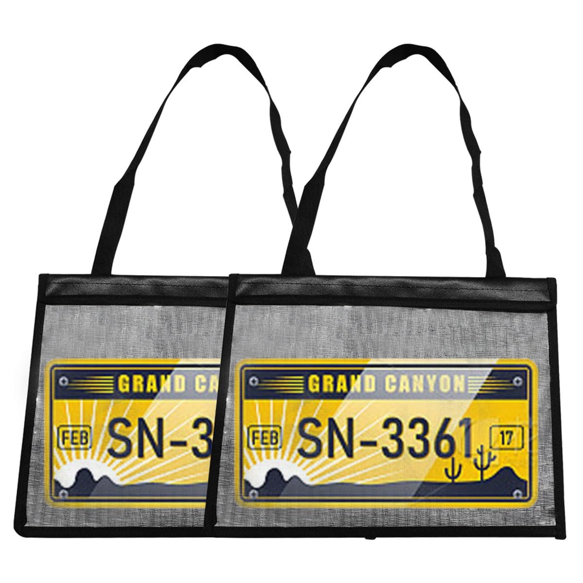 2PCS License Plate Holder with Hanging Strap, Waterproof Dealer License Plate…