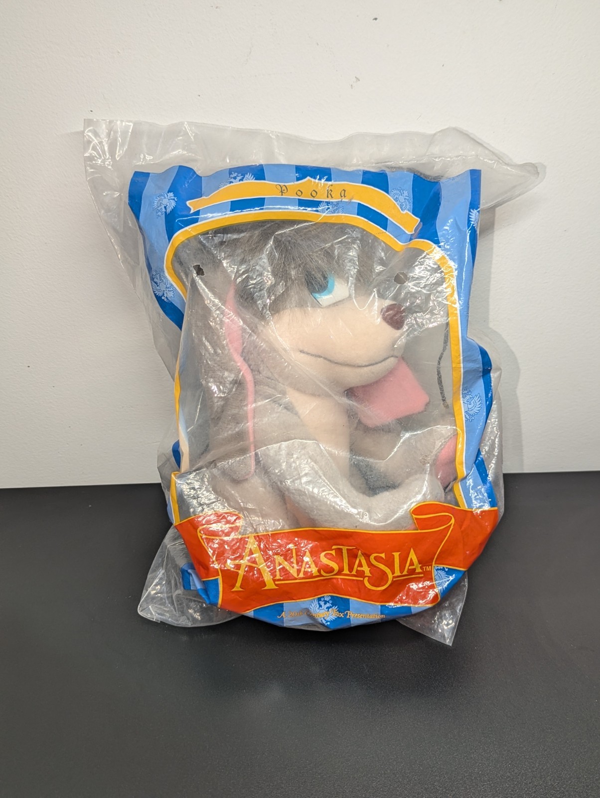 New Anastasia Dog Pooka Plush 8″ Toy 20th Century Fox Presentation Vintage 1997