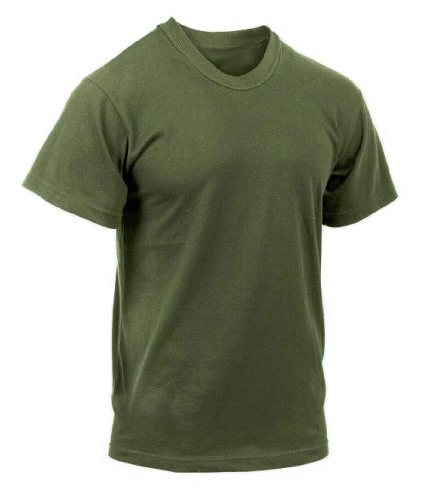 IRREGULAR OG OLIVE GREEN USMC US MARINE CORP T SHIRT 100% COMBED COTTON SMALL