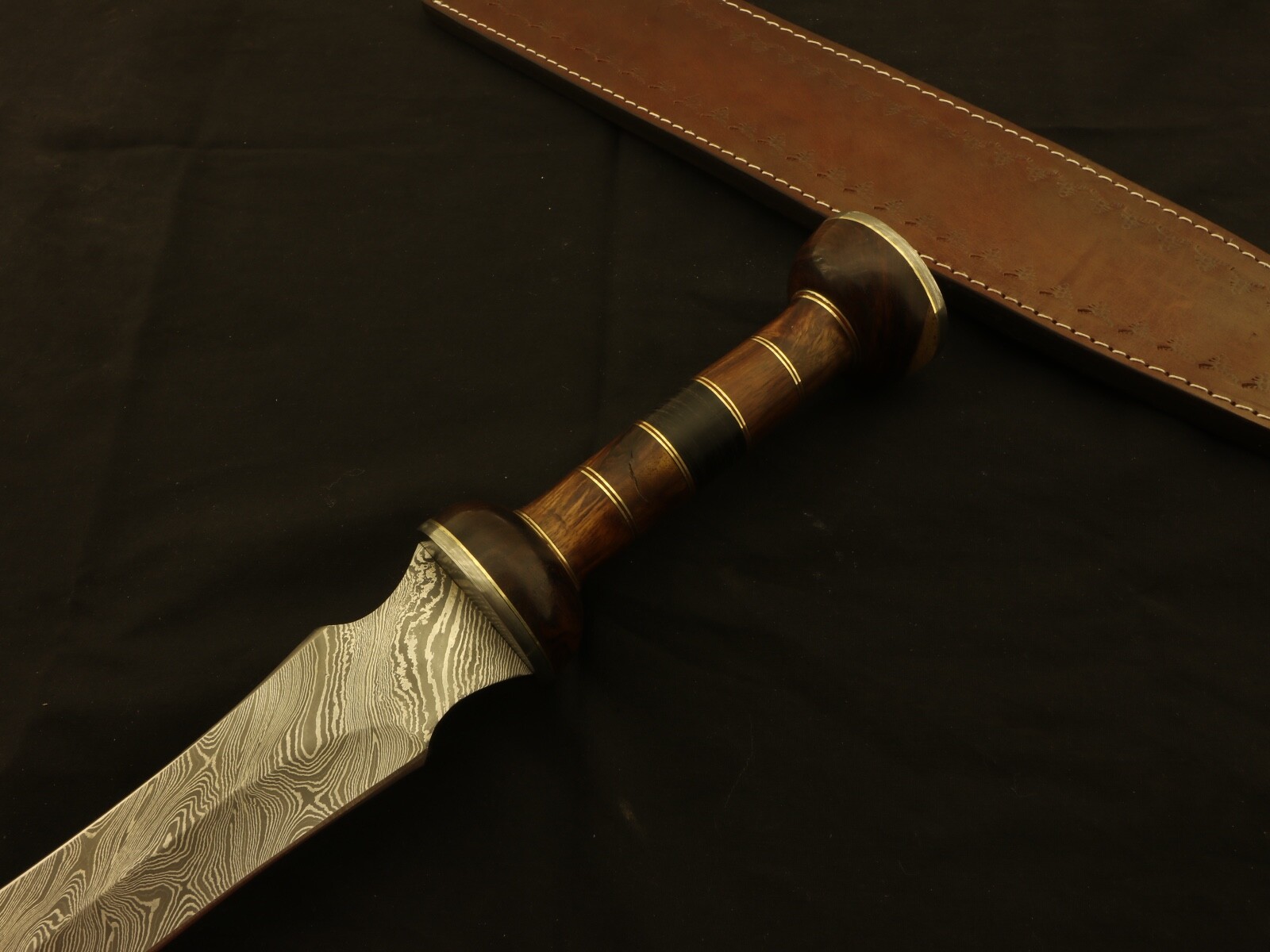 Roman Gladius Historical Custom Handmade Damascus Steel, Warrior Sword & Sheath