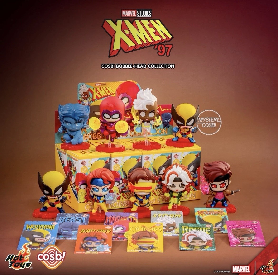 Marvel X-Men 97 Blind Box Mini Figure & Accessories Cosbi Bobblehead Collectible