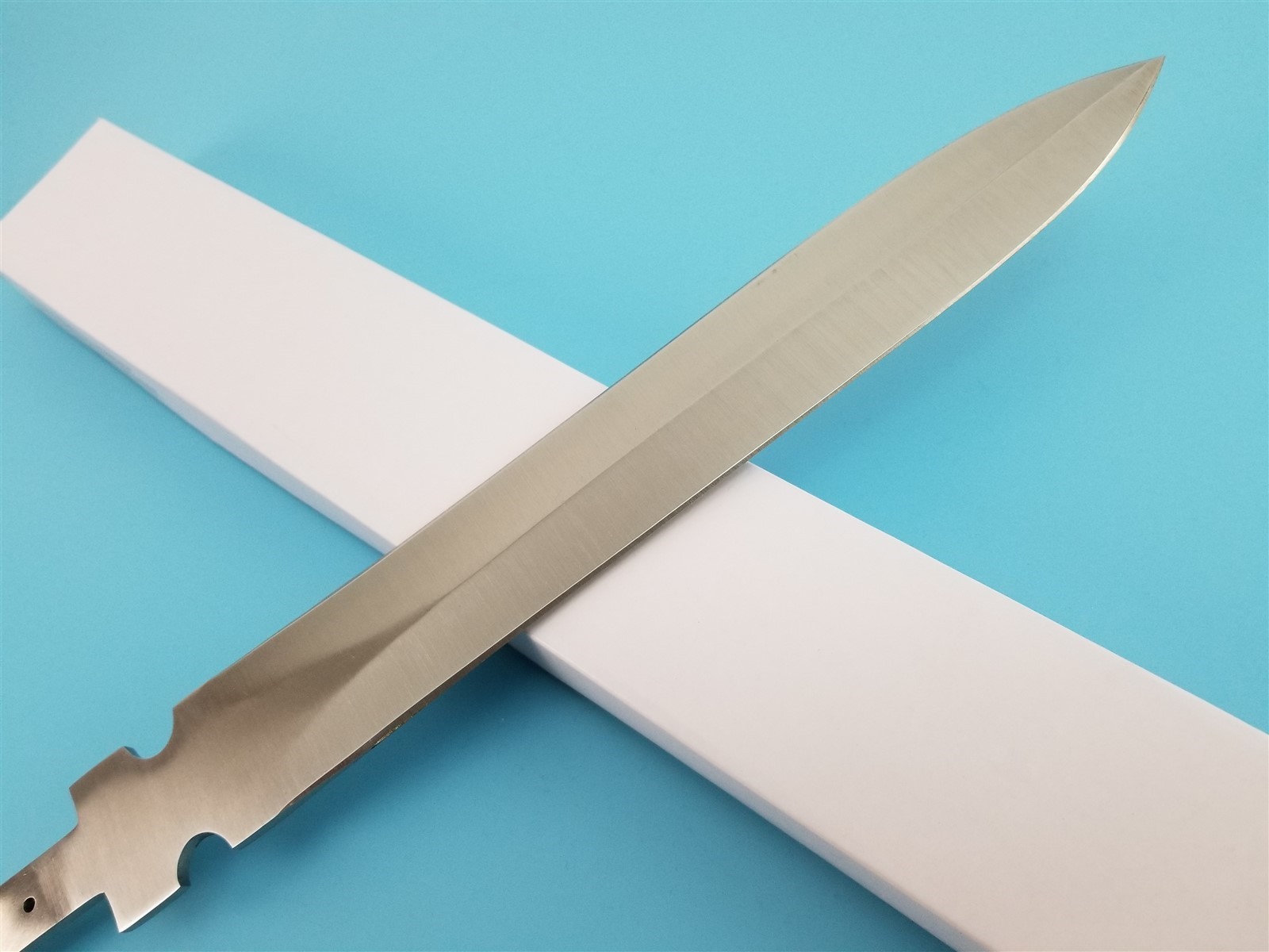 Hog Pig Sticker Knife Making Fixed 11″ Dagger Blade Blank Full Hidden Tang DIY