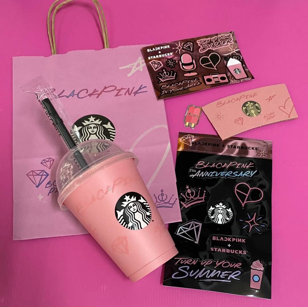 Blackpink limited Starbucks Reusable Cup K-POP New ASIA Exclusive USA IN HAND