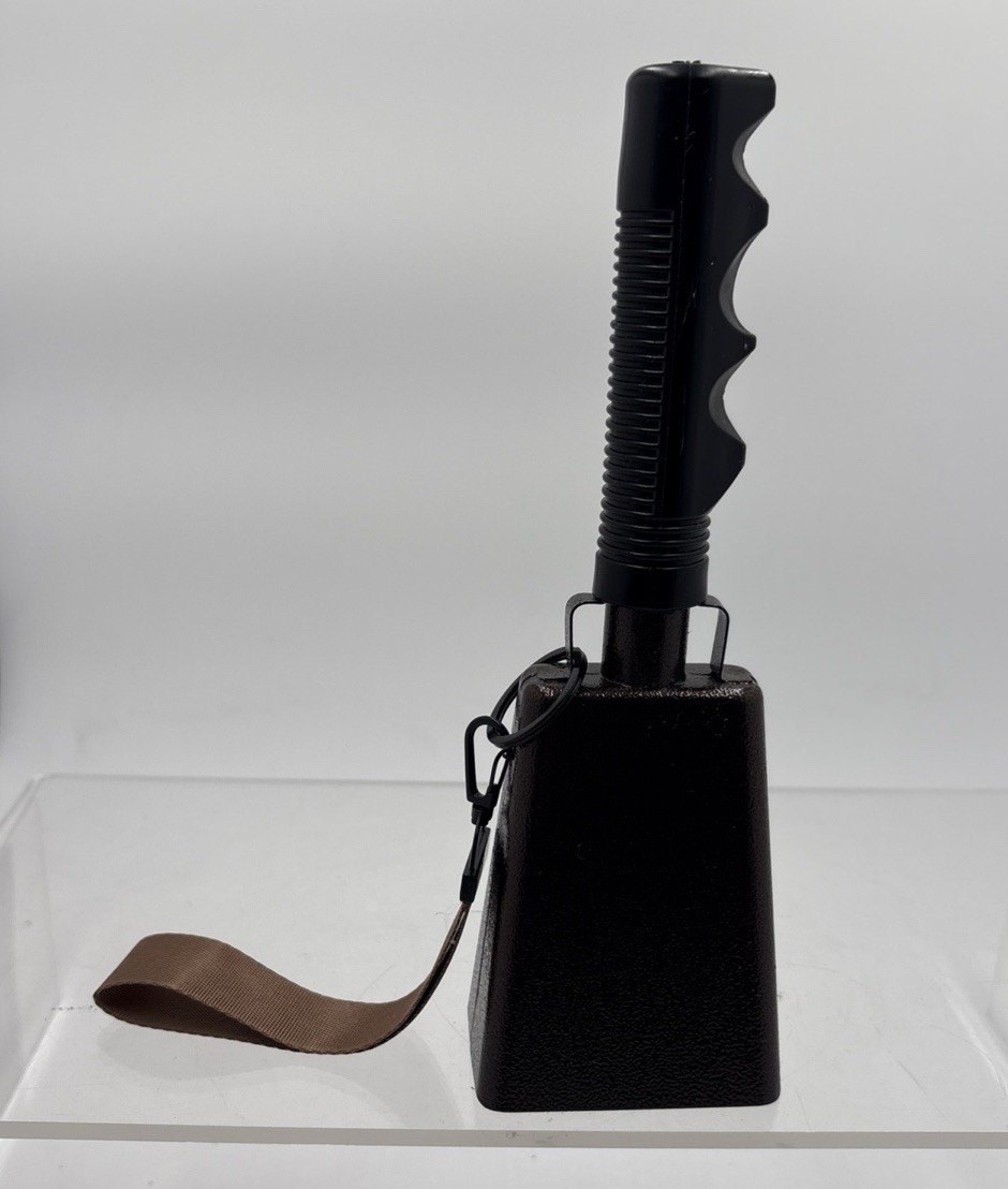 Cow Bell, 9 Inch Cowbells for Sporting Events, Metal Steel Cowbell with Handle