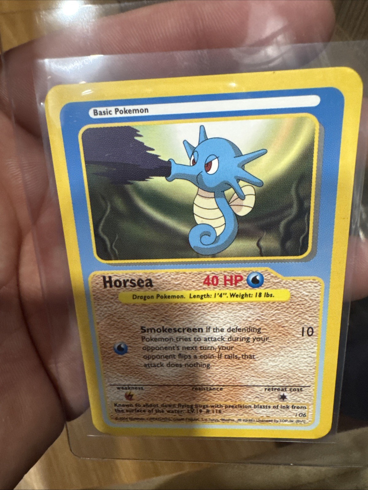 Horsea Funskool Pokemon India single card