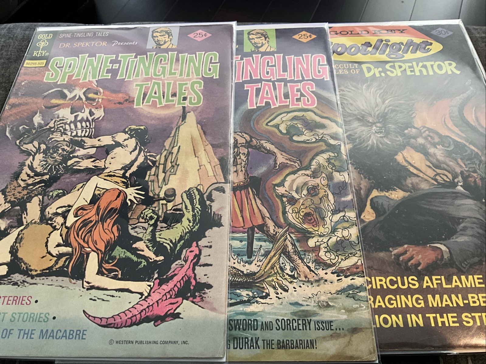 Dr. Spektor Presents Spine-Tingling Tales # 1, 3 & Spotlight 8 Gold Key