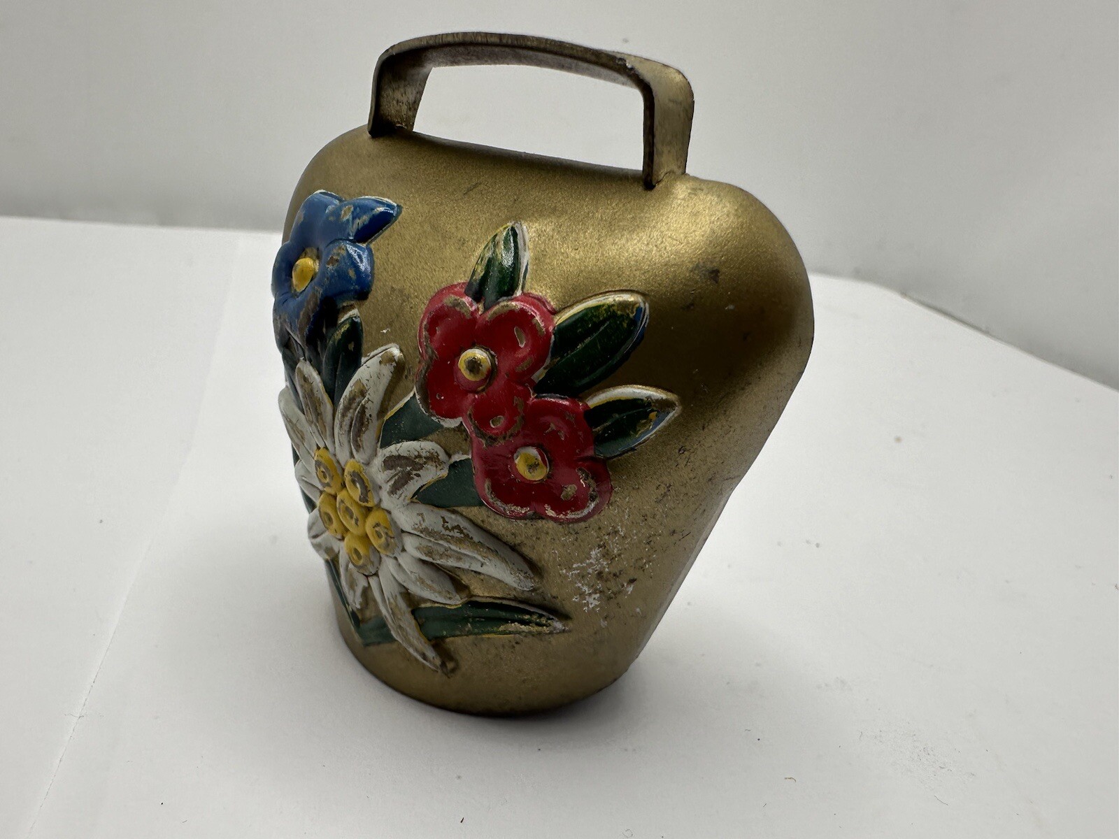 Edelweiss Lucerne Brass Cow Bell Swiss Alpine