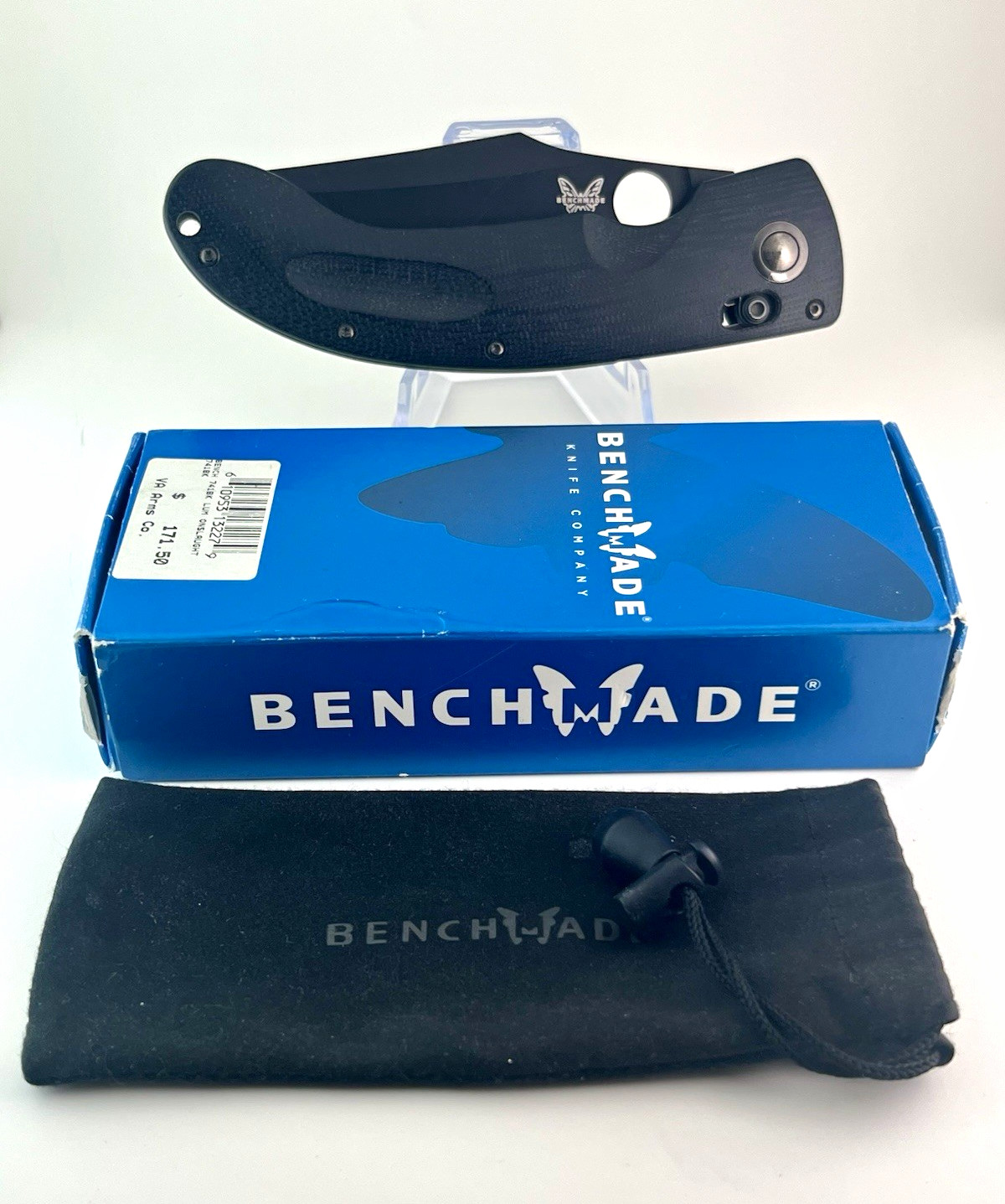 Benchmade 741BK LUM Onslaught AXIS Lock Black G10 Plain Drop Point Knife