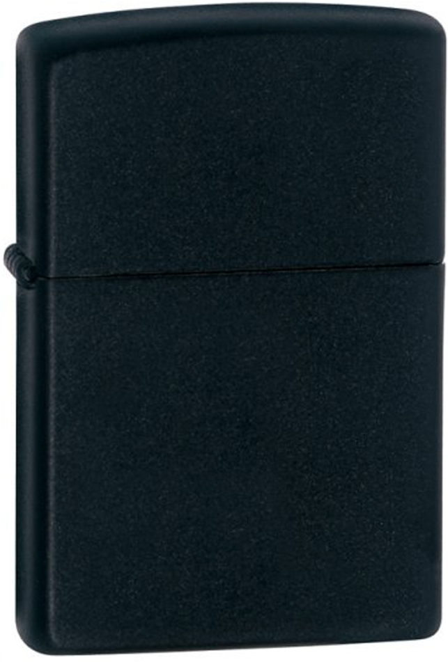 Zippo Black Matte WindProof Lighter Model 218 Lifetime Guarantee NEW L@@K