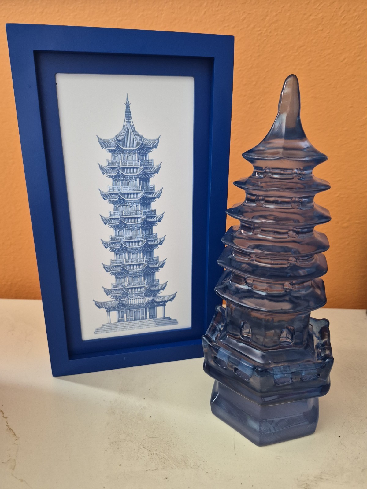 Jonathan Adler Set of Two Pagoga Wall Decor And Figurine-Art Deco Style