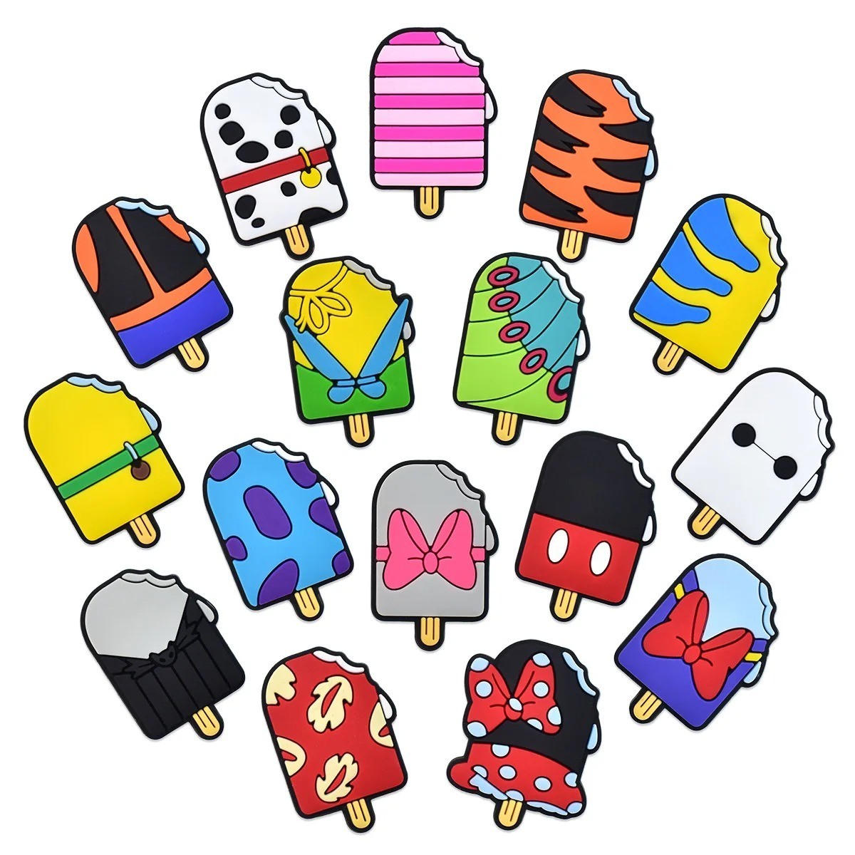 16 Popsicle Character Pin Set Randomly Assorted Disney Park Food Trading Pins