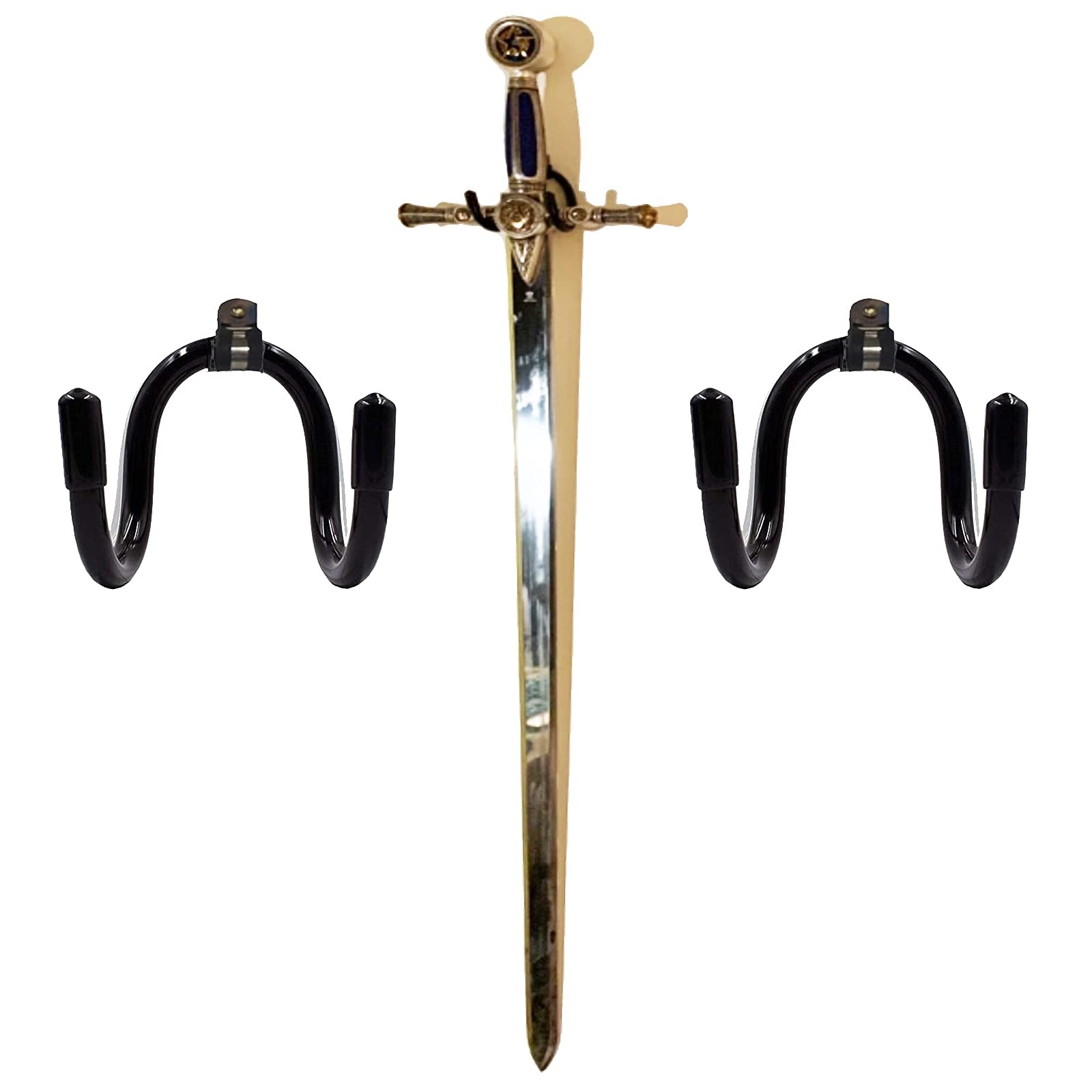 Flexible Adjustable Wall Hook Sword Hanger Display – Universal Holder for Swo…