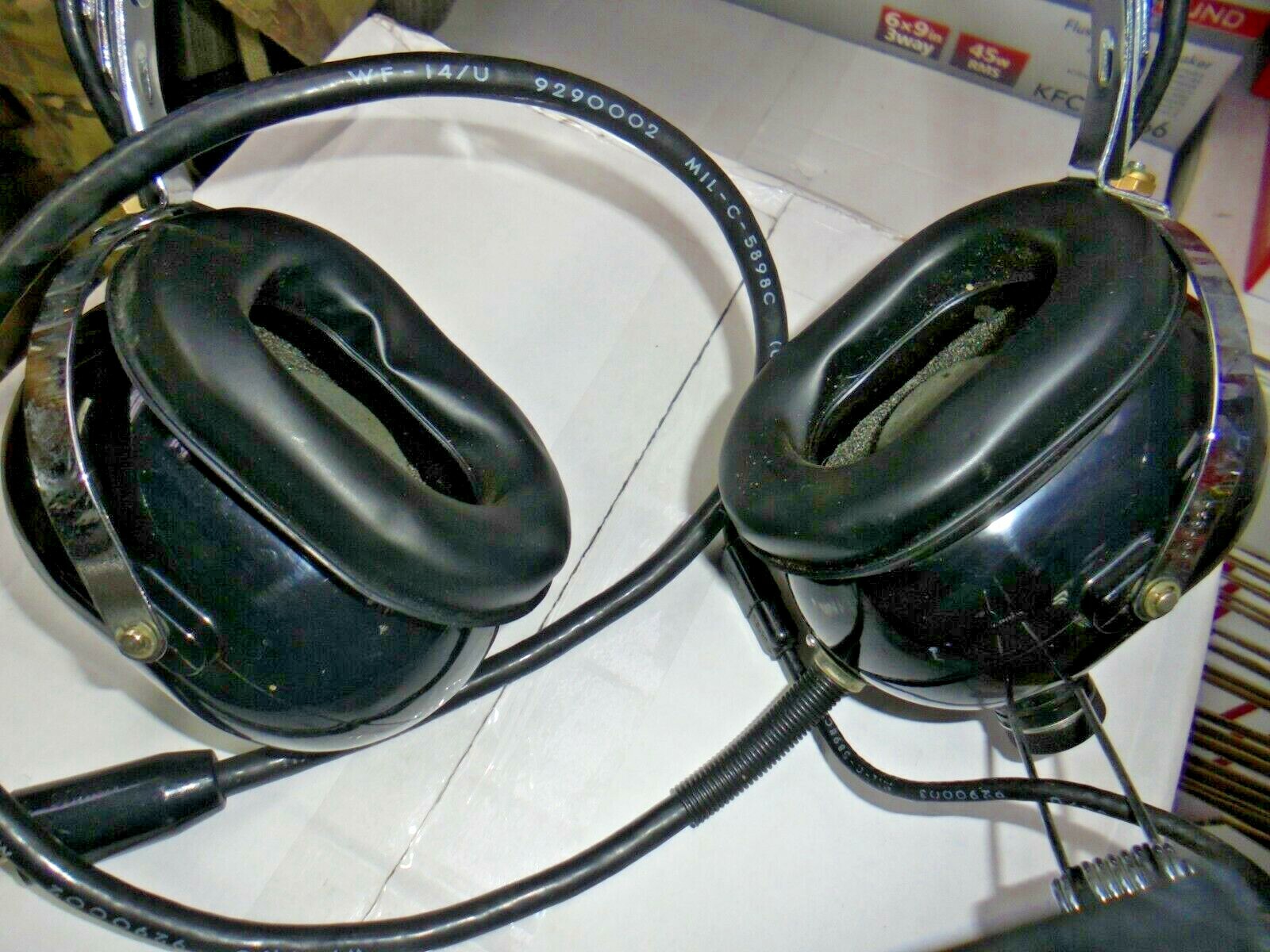 DAVID CLARK AIR CREW HEADSET MICROPHONE 16831G-O1 NSN 5965-00-168-9624
