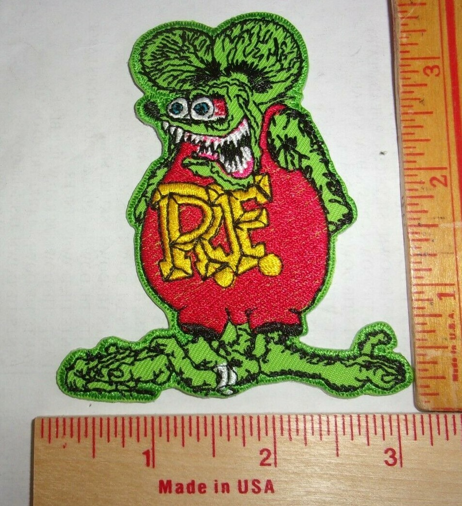 Rat Fink patch vintage collectible old Roth garage pinback hotrod memorabilia