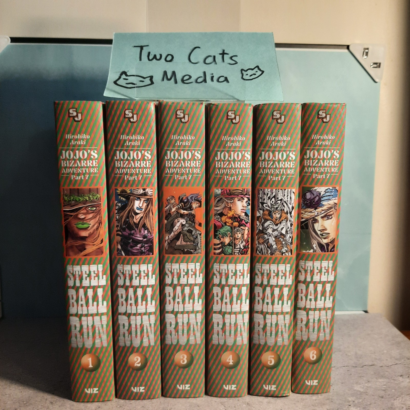📚 Jojo’s Bizzare Adventure Part 7 Steel Ball Run Vol. 1-6 ENG Variation List
