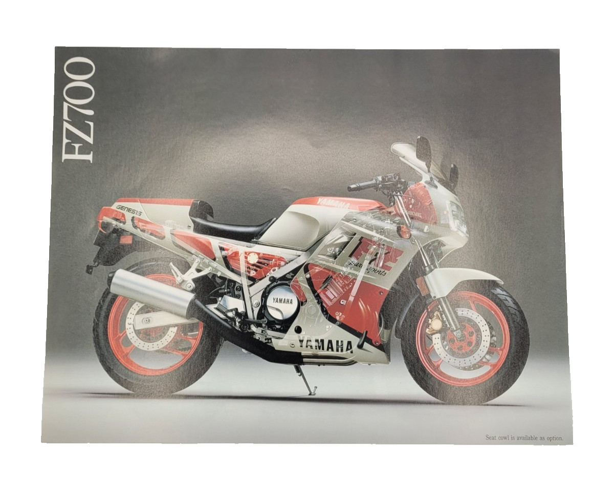 1987 YAMAHA FZ700 MOTORCYCLE Dealer Sales Brochure LIT-11139-00-14 JAPAN VTG