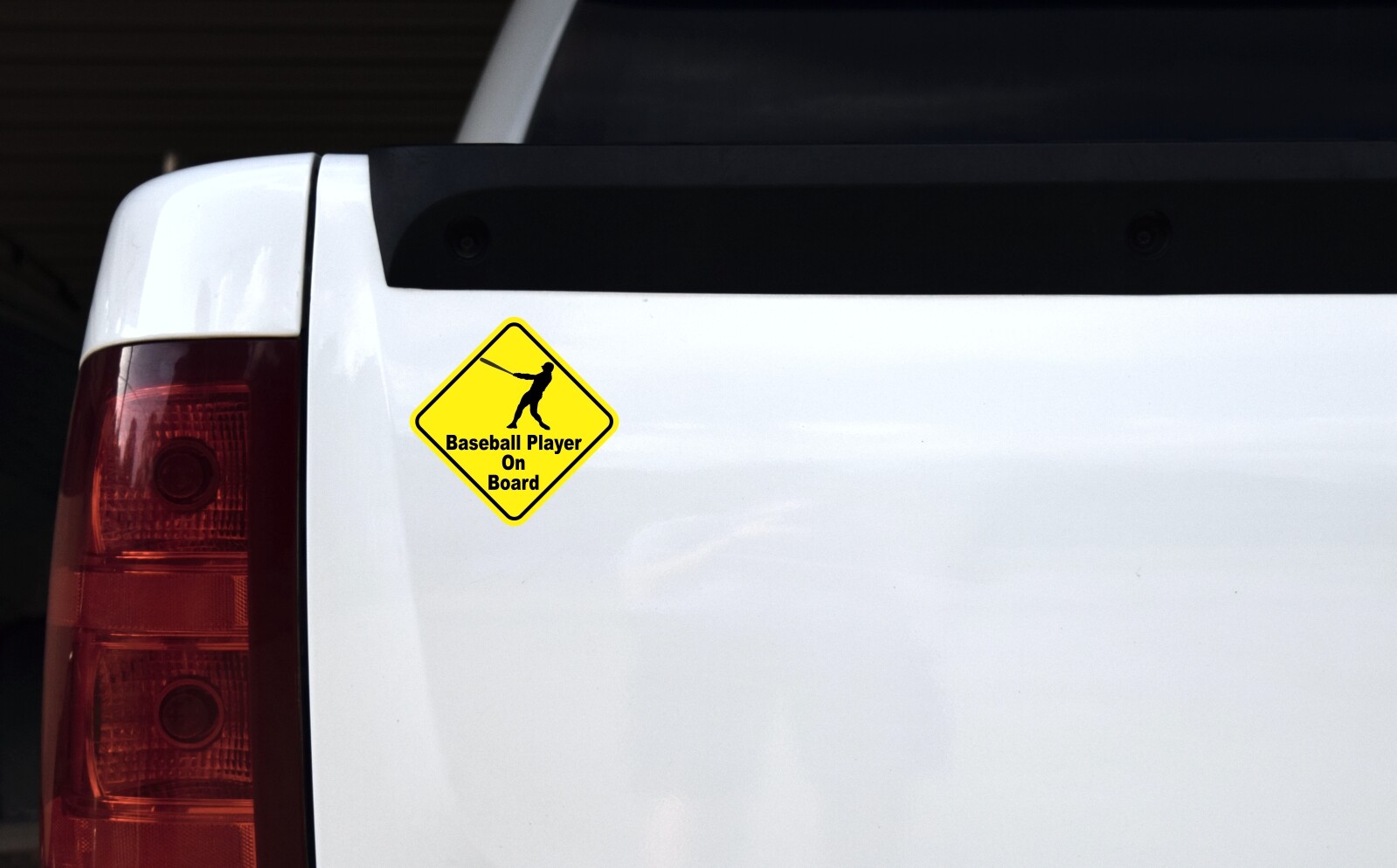 4.5in x 4.5in Baseball Player On Board Magnet Car Truck Vehicle Magnetic Sign
