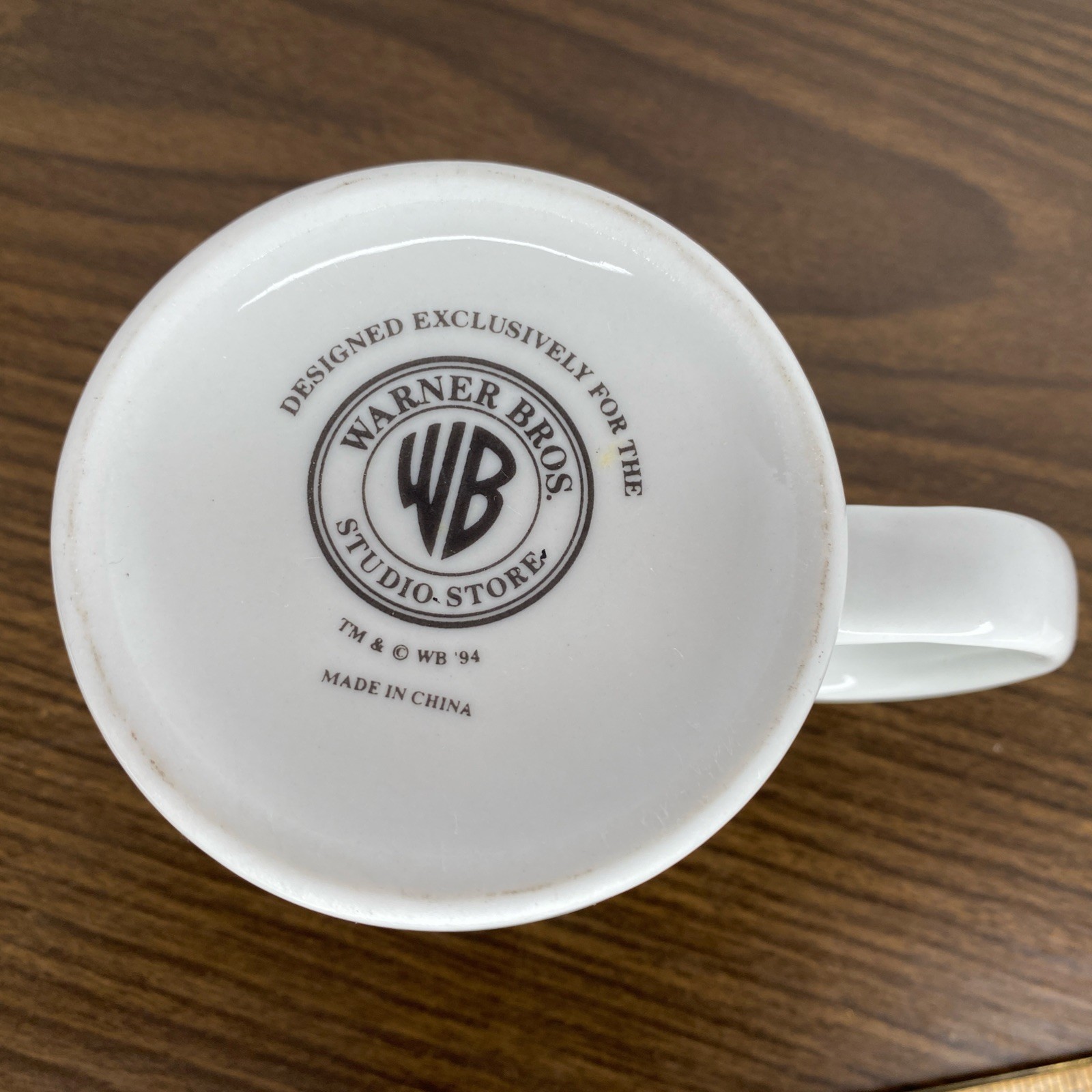 VTG 1994 Warner Bros Studio Store Exclusive Tazmanian Devil Ceramic Coffee Mug