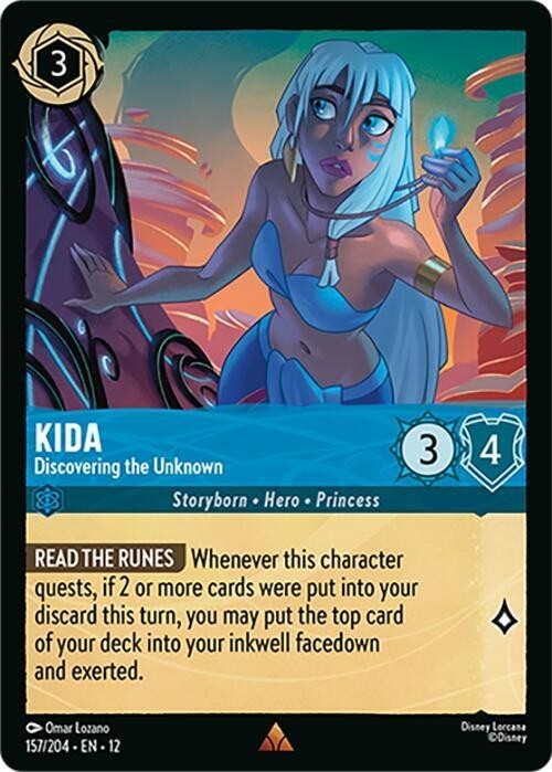 Disney Lorcana Wilds Unknown Kida – Discovering the Unknown Rare