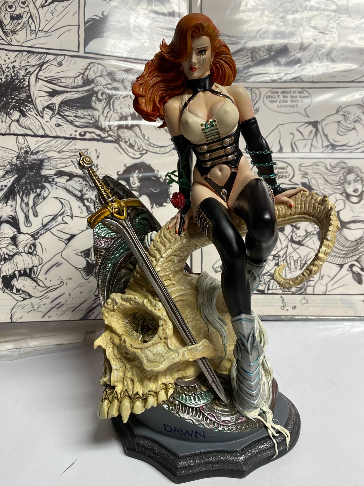 Dawn 10th Anniversary Statue ‘Cry Fo Dawn’ Micheal Lindser Sword Included