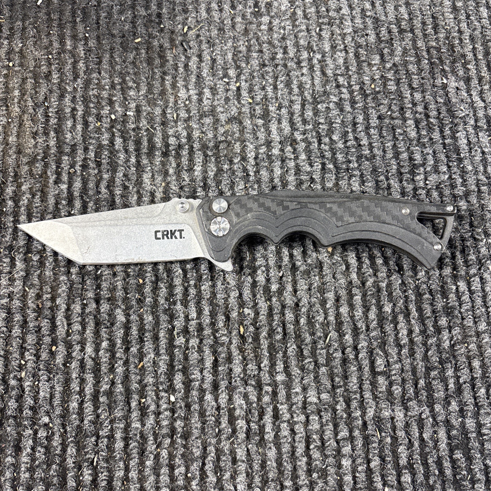 CRKT Tighe BT Fighter Plunge Lock Knife Black GFN (3.6″) 5225 Knife (339)