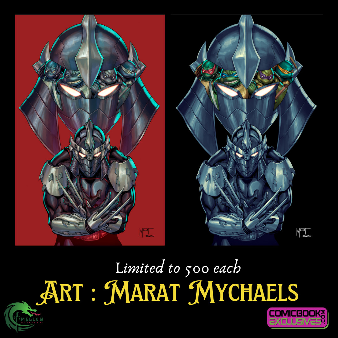 SHREDDER #1 Marat Mychaels Exclusive RED & BLACK VIRGIN Set /500 tmnt Variant