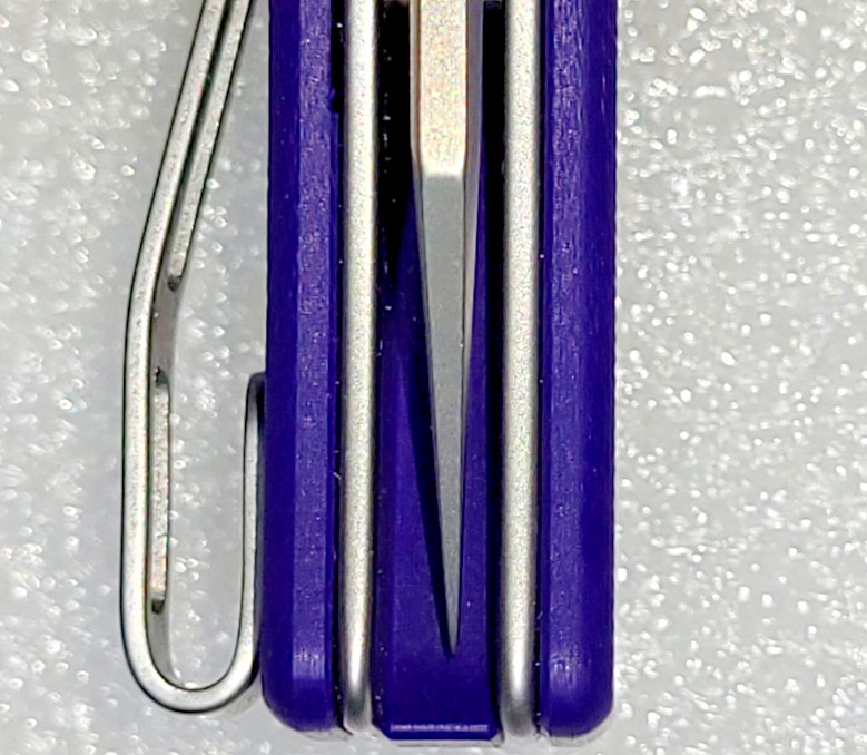 CIVIVI P87 Flipper Knife C21043-2 Bead Blasted Nitro-V Steel Blade Purple G-10