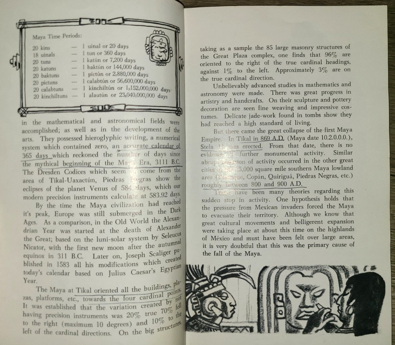Vtg PB book, Maya Ruins: Tikal by Carlos Jerabek, ill. Dale Nichols, ca. 1968