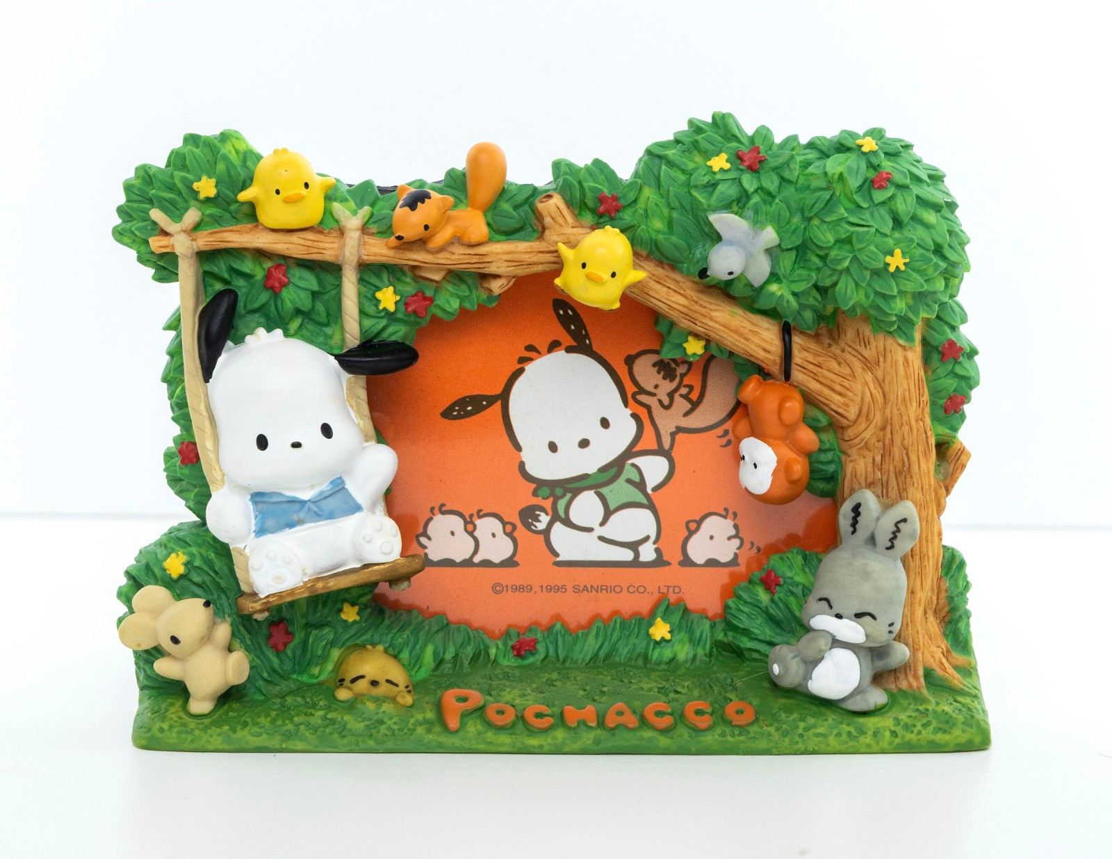 VTG 2010 Sanrio Pochacco Resin 3-D Picture Frame 5.5 in x 3.75 in HTF