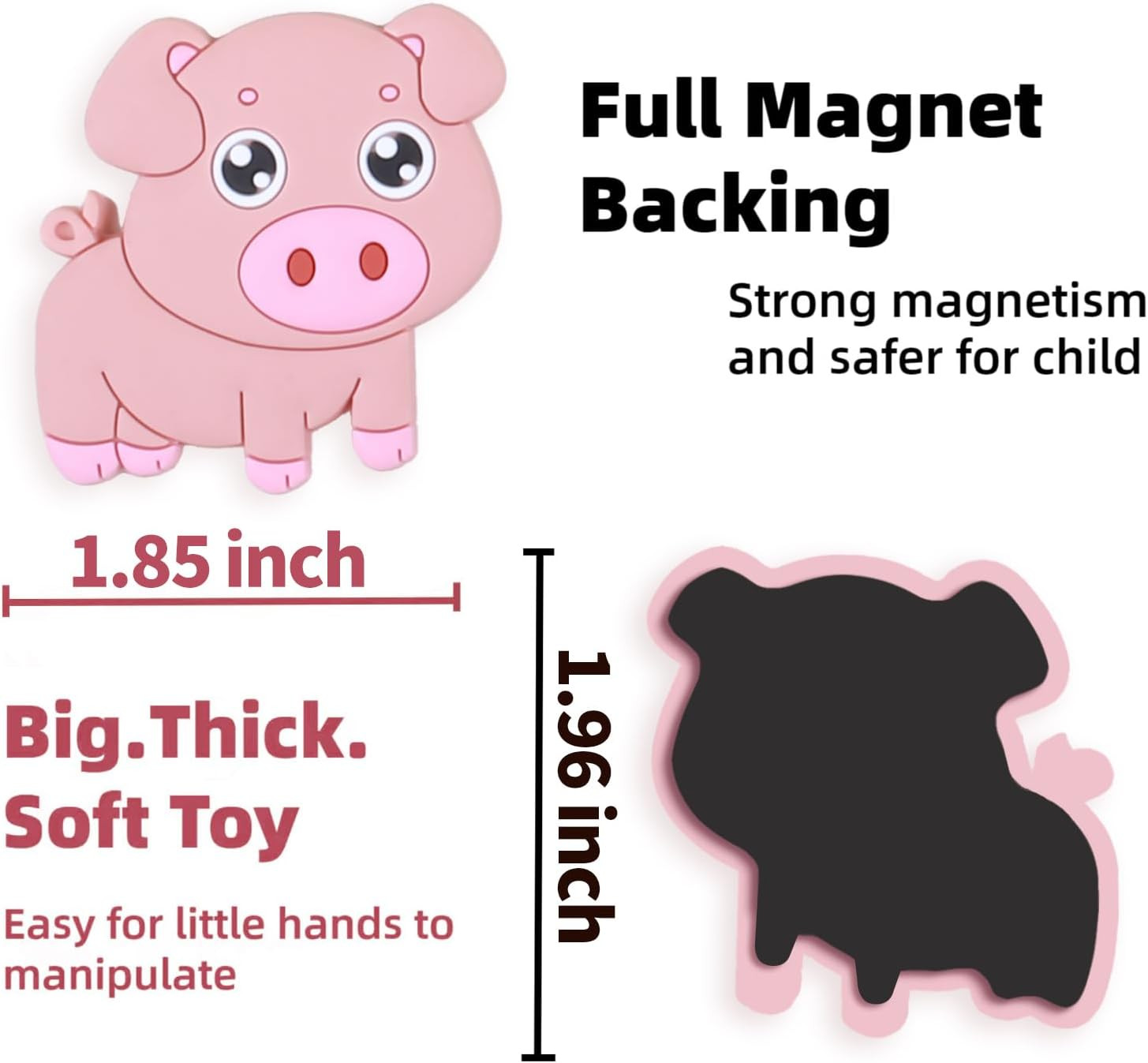 SUPINEEDO Refrigerator Magnets for Kids, Cute Farm Animals Fridge Magnet for Tod