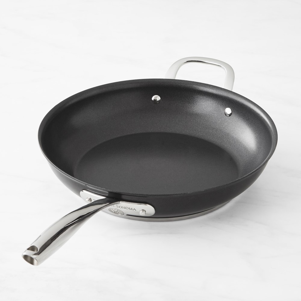 Williams Sonoma 8.5″ Thermo-Clad Nonstick Fry Pan Open Skillet Helper Handle
