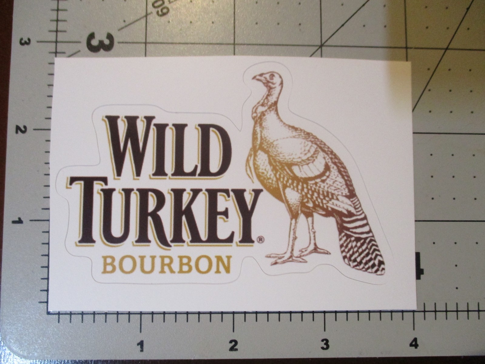 WILD TURKEY BOURBON kentucky frontier whiskey distillery STICKER decal empty D