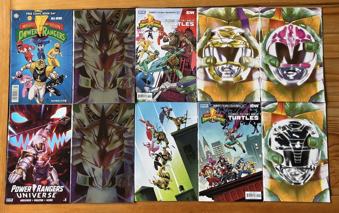 MIGHTY MORPHIN POWER RANGERS Lot Of 10! TMNT! More! Boom! See Pictures!