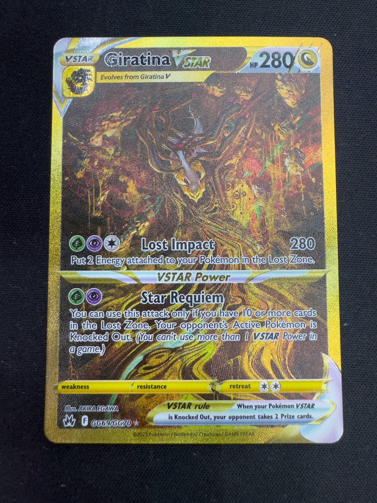 Giratina VSTAR GG69/GG70 Crown Zenith – Near Mint – GRADABLE UK