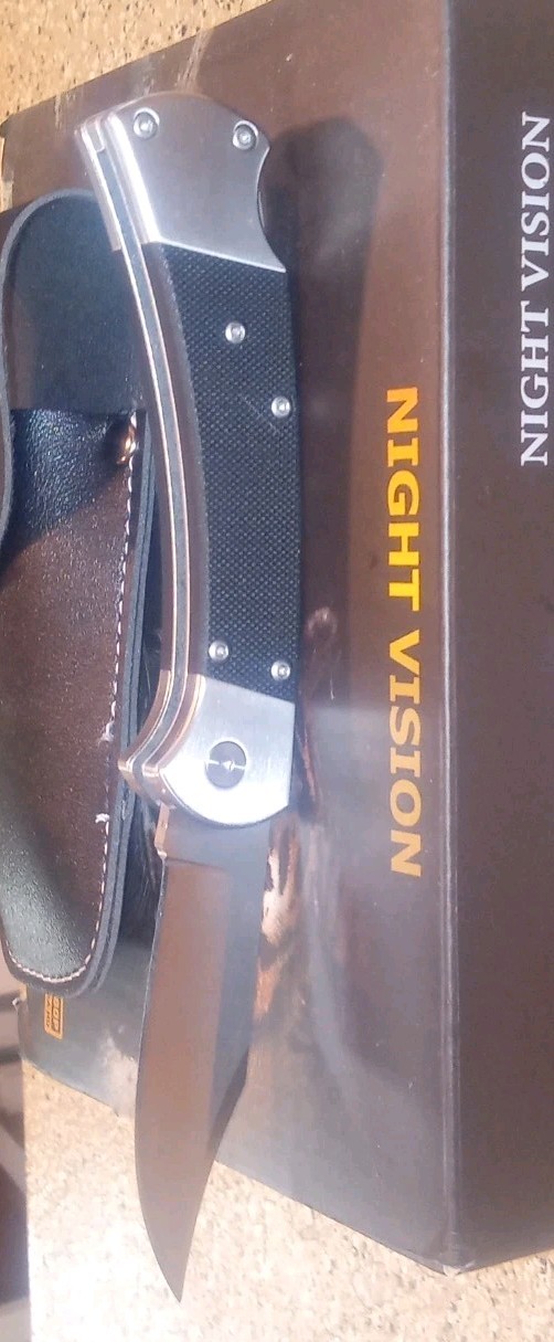Buck Ranger 112 Style Knife*Leather Holster*Unmarked*DC53*Lockback*Reproduc