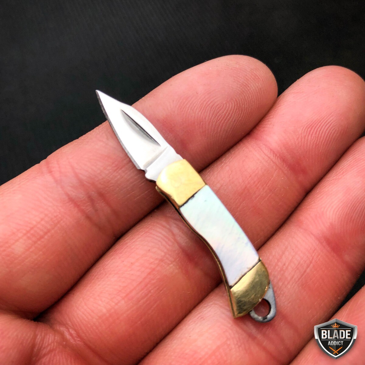 WORLD’S SMALLEST WORKING Folding Mini Real Blade POCKET KNIFE w Key Chain NEW