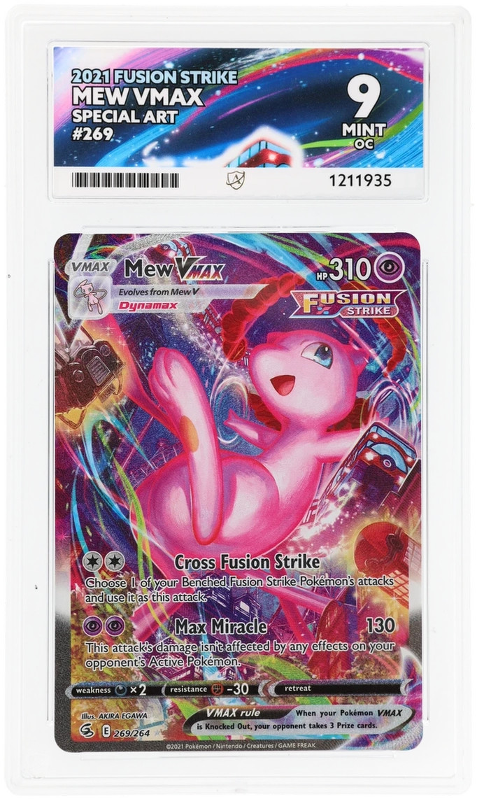 Mew Vmax 269/264 Ace 9 Oc Fusion Strike Pokemon Card Game