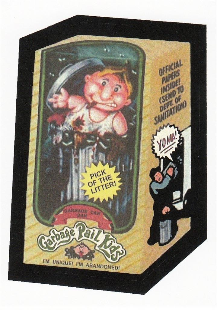 GARBAGE PAIL KIDS GARBAGE CAN DAN LOST WACKY PACKAGES VARIATION CARD JOHN POUND