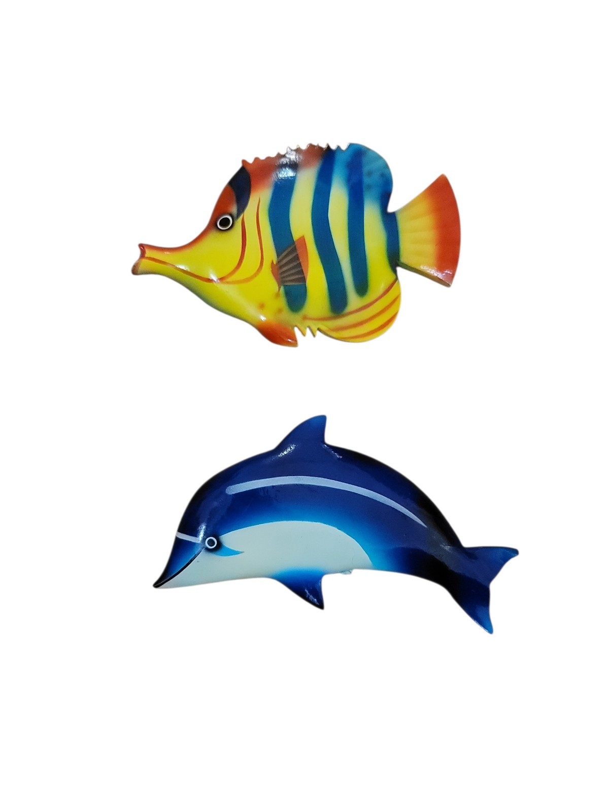 Vintage Colorful Wooden Fish