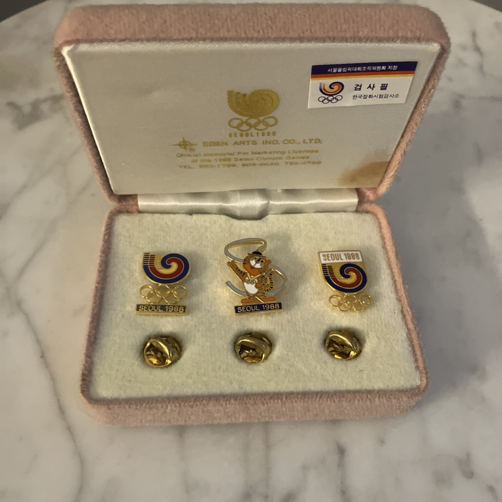 1988 Seoul Olympics 3 Pin Set with Case