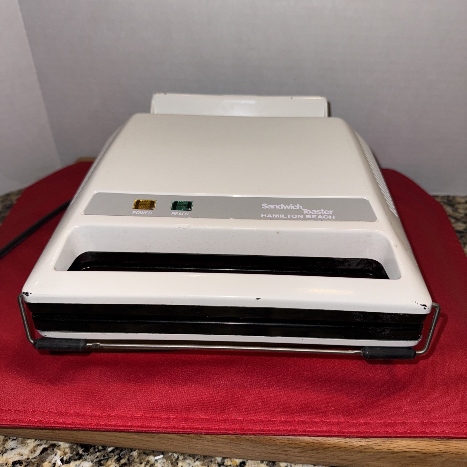 VTG Hamilton Beach Sandwich Toaster 373 Non-Stick Panini For Sandwiches & Eggs!
