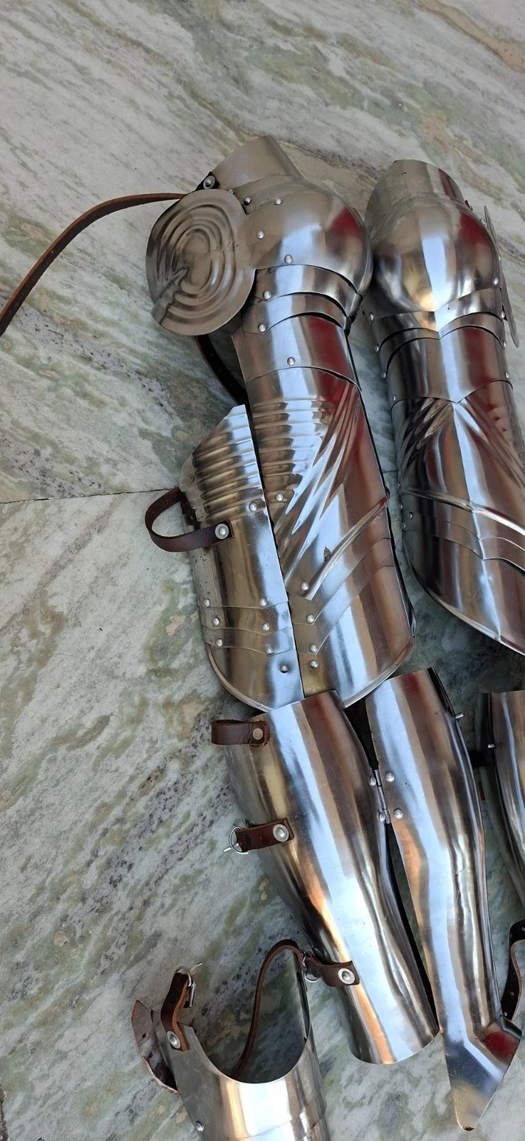 German Gothic Knight Leg Armor Full Steel Gothic Guards Handmade Medieval