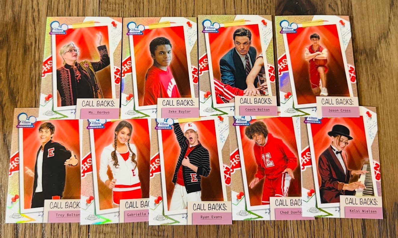 2026 Topps Chrome Disney-High School Musical- PYC-Complete your set! Must buy 2