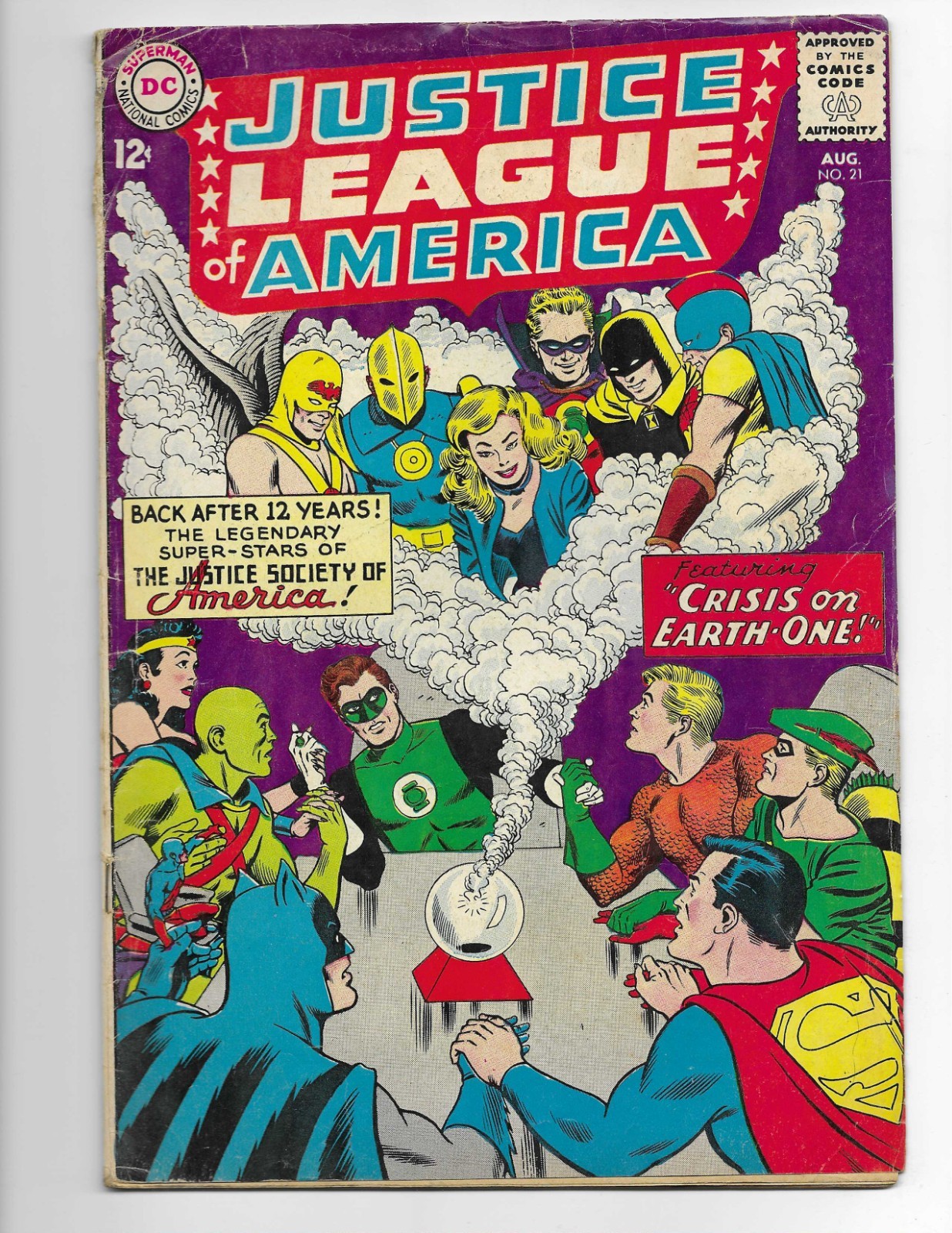 Justice League Of America 21 1963 DC Comics VG- 3.5 Crisis On Earth-One Batman