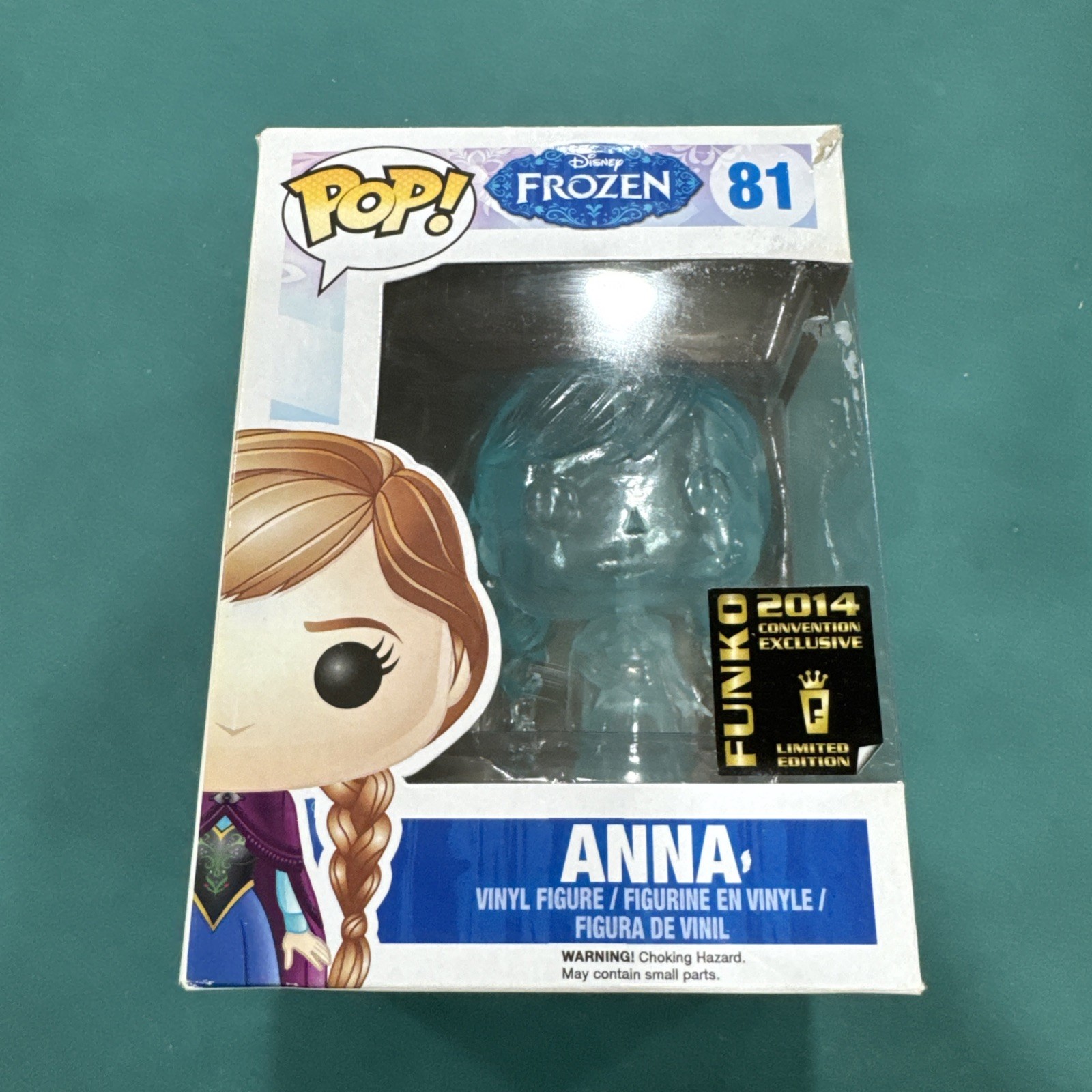 Funko Pop! Vinyl: Disney – Anna – (Blue , Translucent) – San Diego Comic Con #81