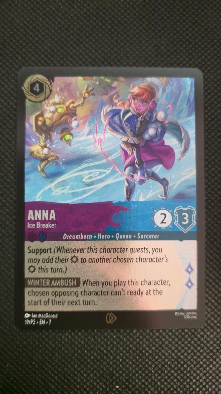 Anna – Ice Breaker PROMO 19 Disney Lorcana Promo Cards Lorcana Cold Foil